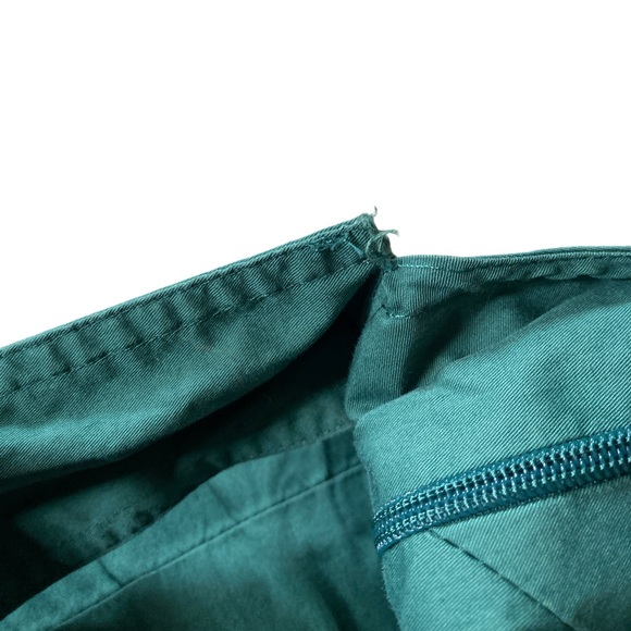 Everlane The Clean Cotton Cross-Back Dress Women’s Size 10 in Green - Picture 8 of 8